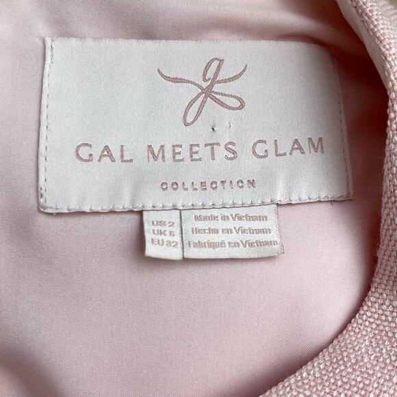 Gal Meets Glam Laurie Flutter Sleeve Mini Dress in Pink, Size 2 - Picture 3 of 16